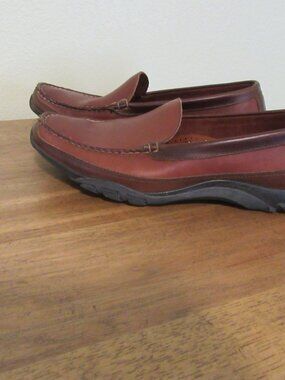 ALLEN EDMONDS BOULDER Mens Shoes Driving Loafer Moccasin Brown Leather Size 8.5E